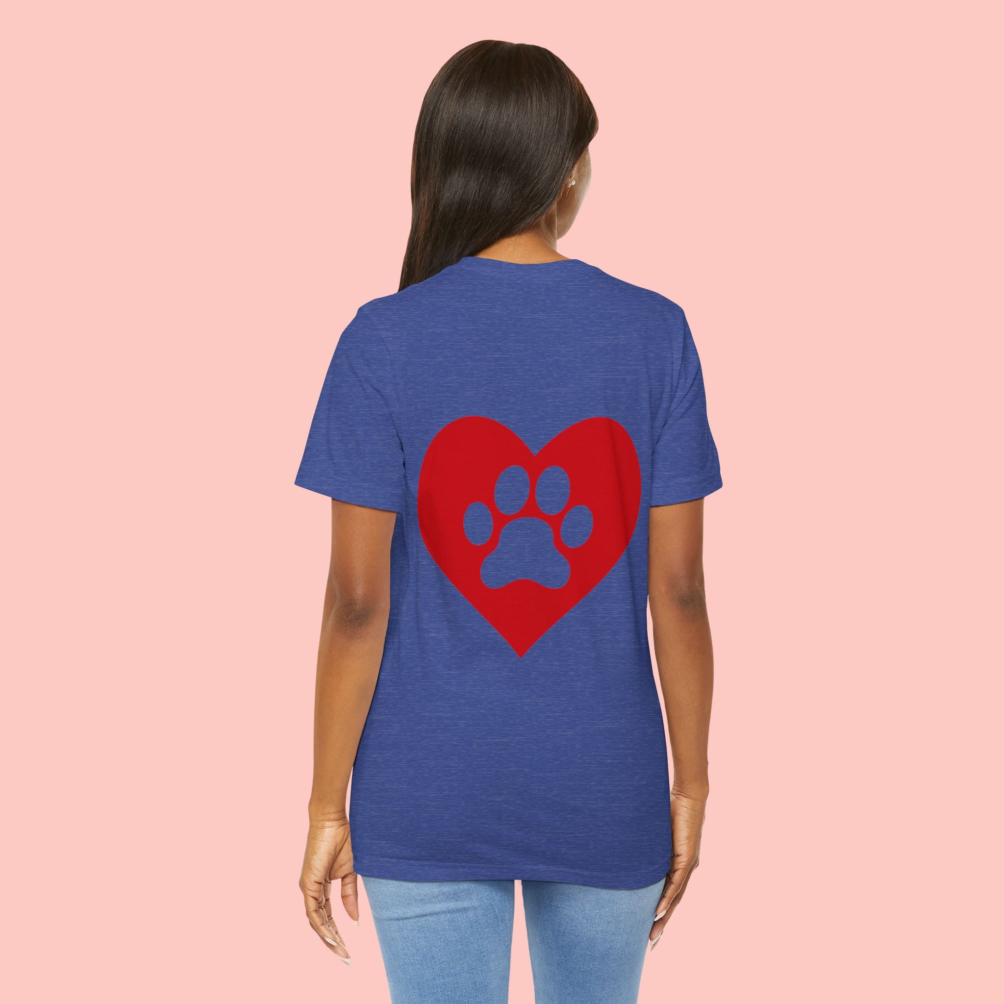 Pet Lover Heart Paw T-Shirt