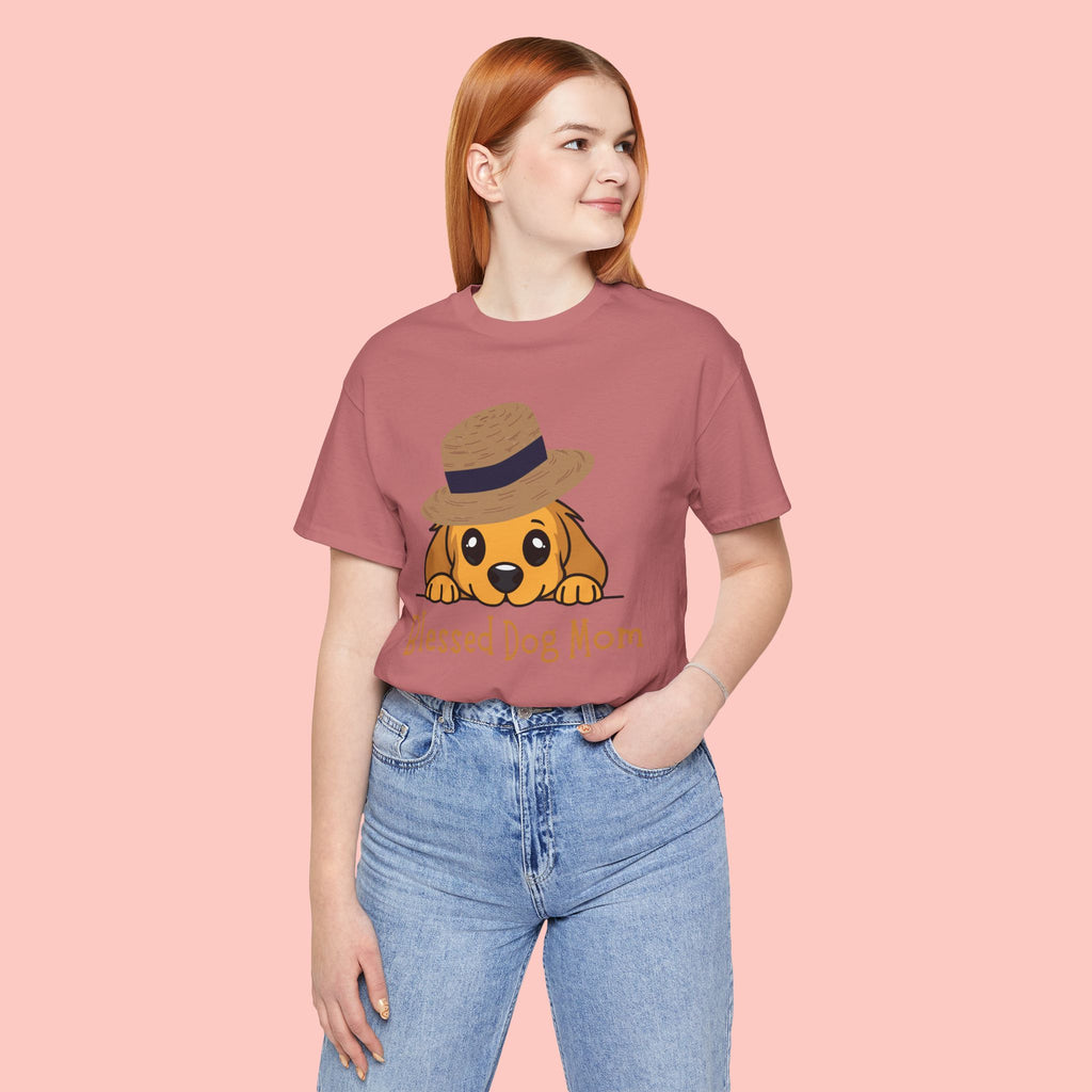 Blessed Dog Mom T-Shirt — Cute Puppy Graphic Tee for Dog Lovers