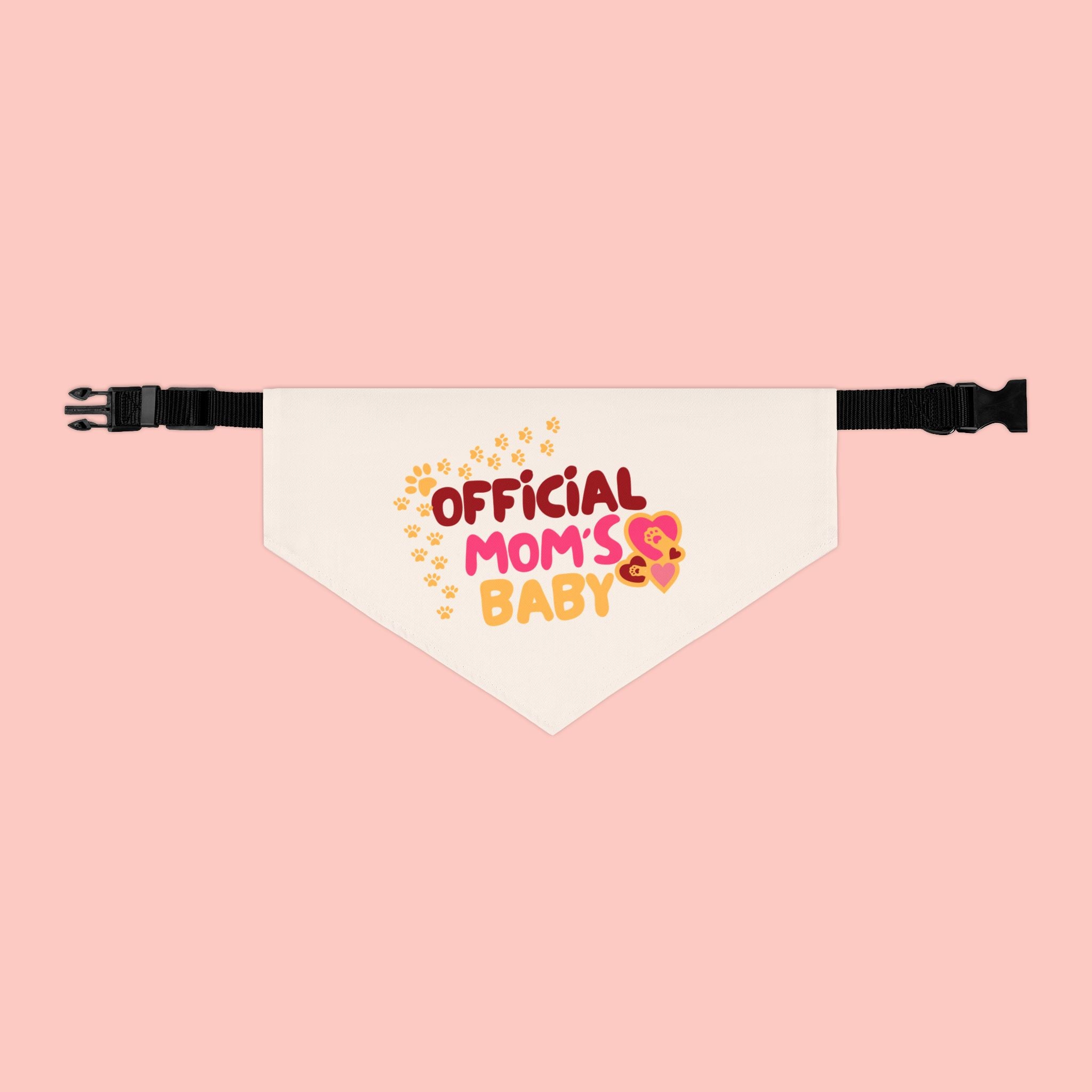 Bandana Collar — "Official Mom's Baby" Pet Bandana for Dogs & Cats