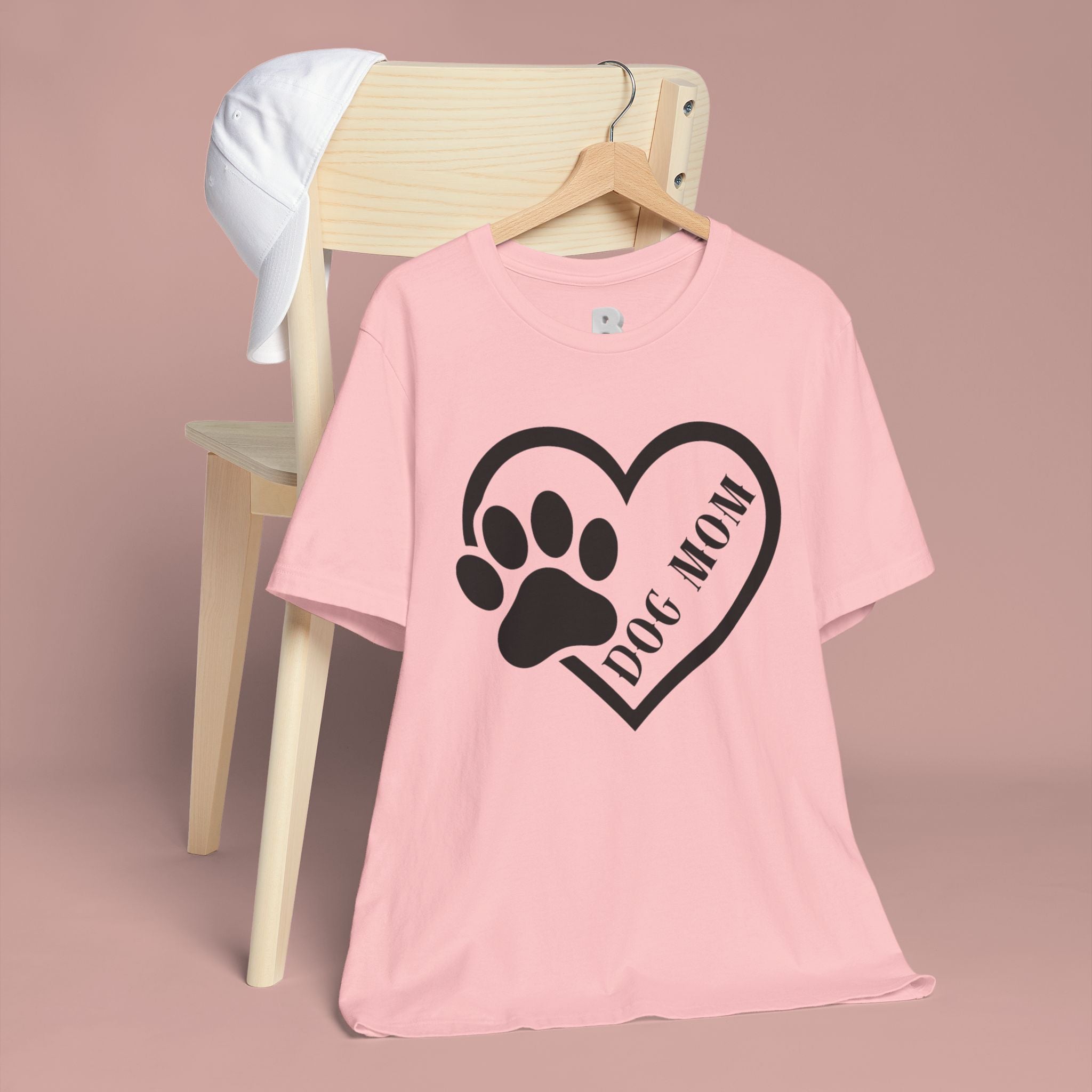 Dog Mom Heart Paw T-Shirt