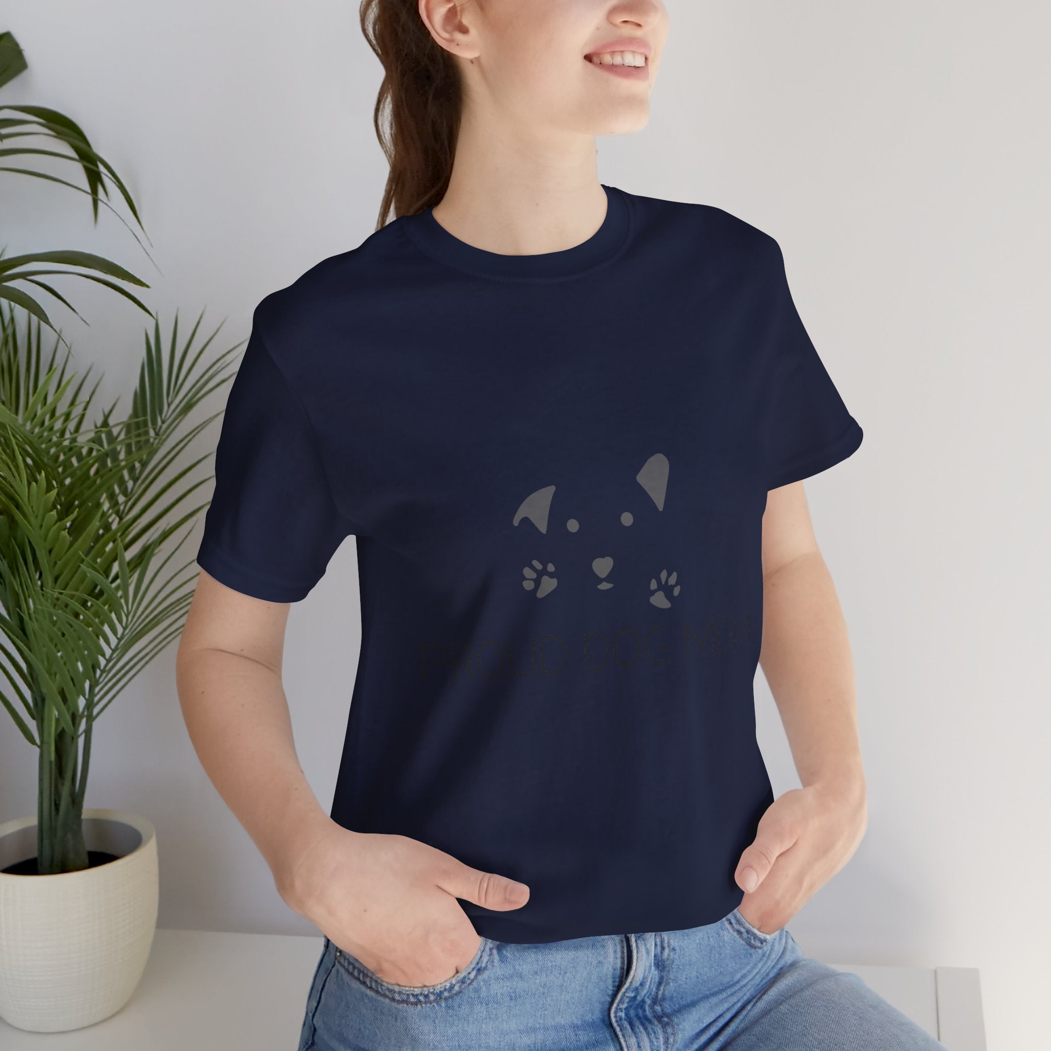 Proud Dog Mom T-Shirt — Cute Paw Print Dog Mom Tee