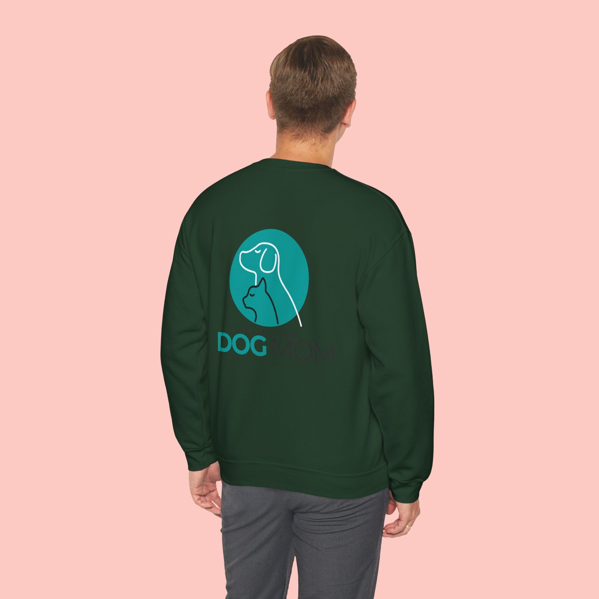 Dog Mom Crewneck Sweatshirt — Proud To Be Dog Mom Graphic