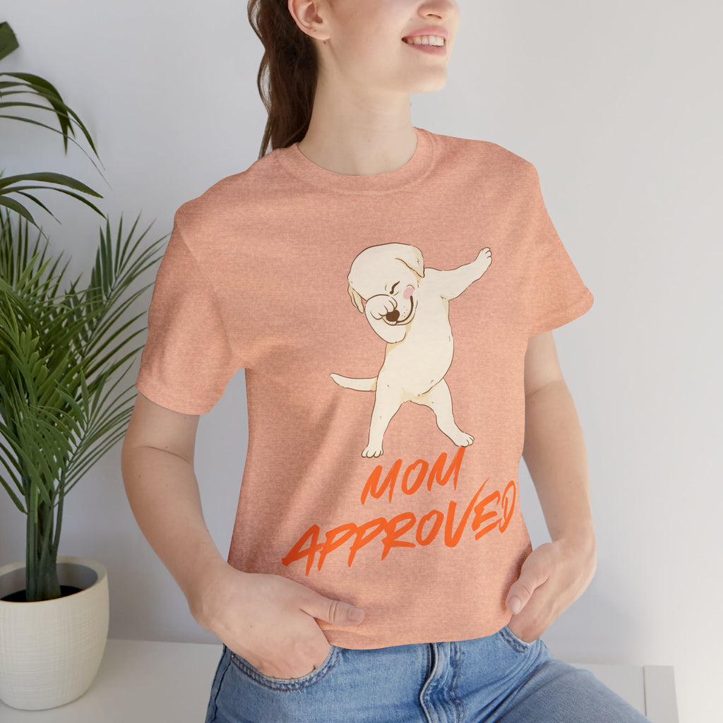 Mom Approved Tee — Dab Dog Graphic T‑Shirt
