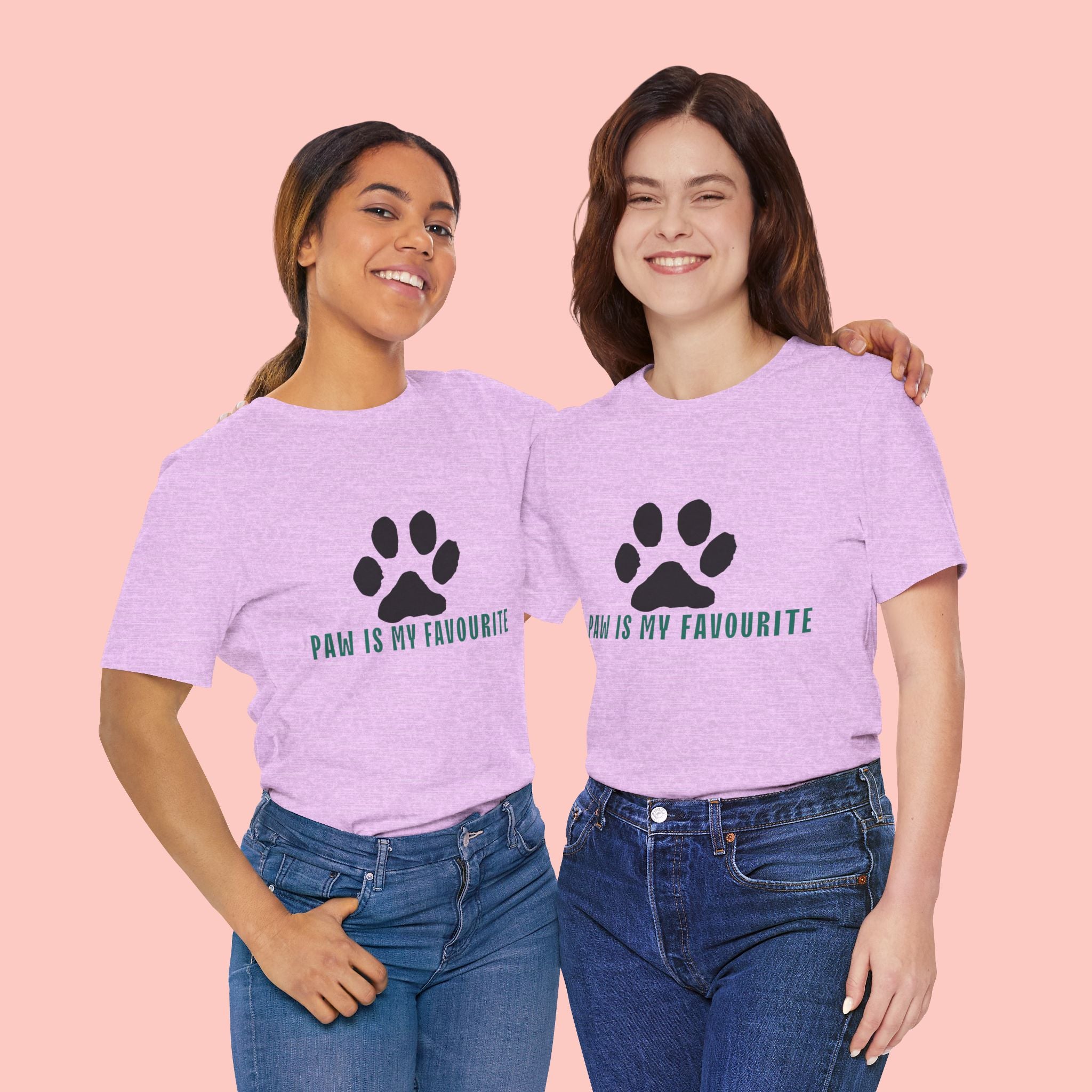 Paw Is My Favourite T‑Shirt — Dog Lover Paw Print Tee