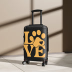 Pet Lover "LOVE" Paw Print Suitcase — Carry-On Luggage for Dog & Cat Owners