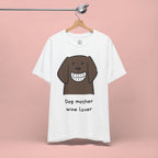 Dog Mother Wine Lover T-Shirt — Cute Cartoon Dog Graphic Tee
