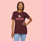 Dog Mom T-Shirt — Pink Paw Graphic Tee for Dog Lovers
