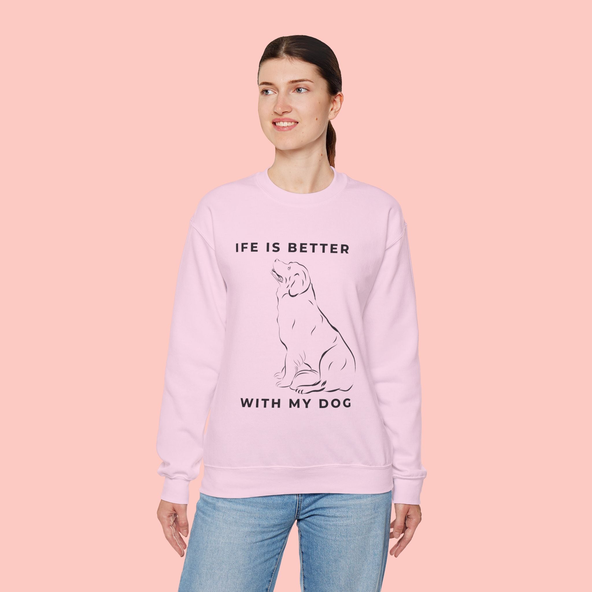 Dog Mom Sweatshirt – 'Dog Mom' Polaroid Graphic Crewneck