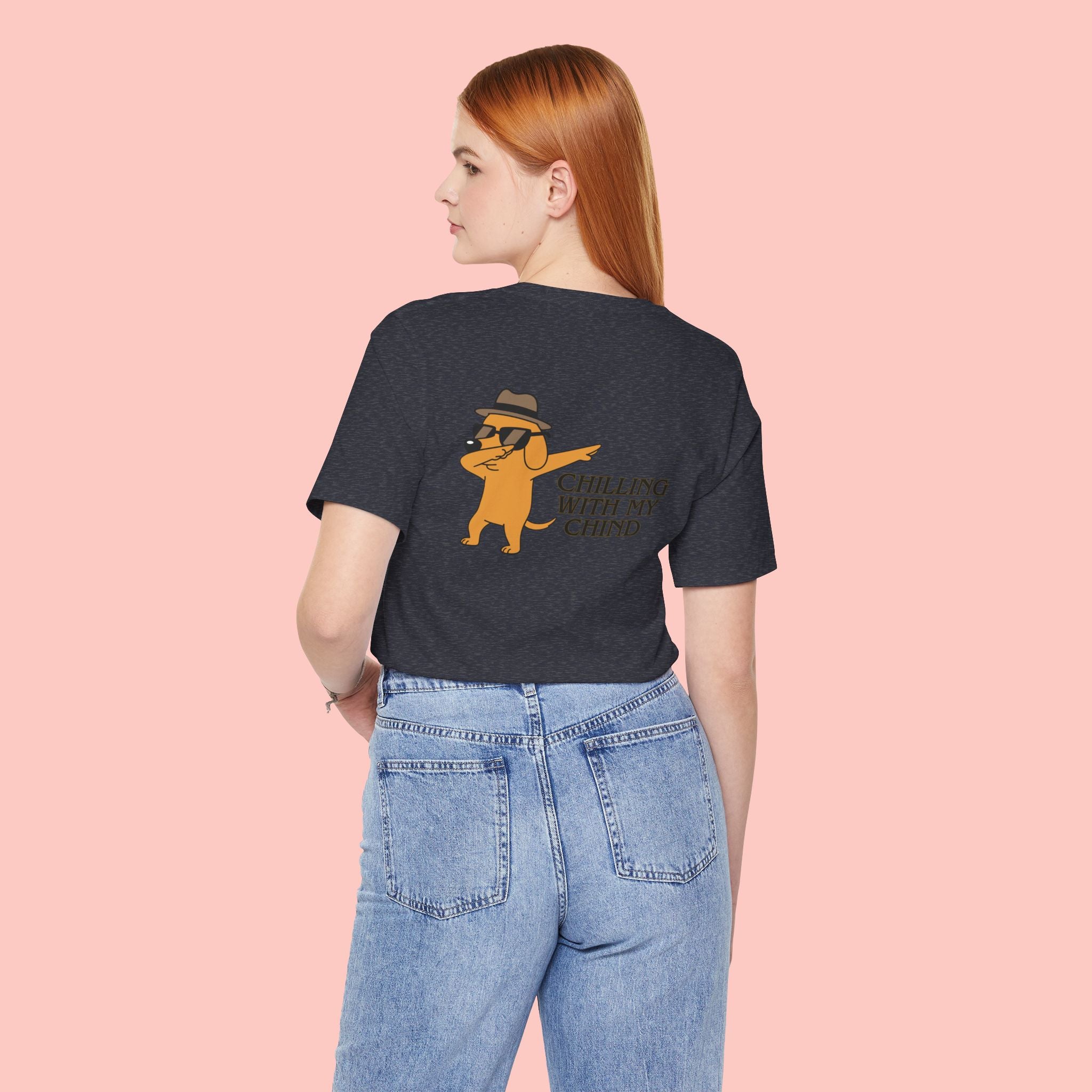 Chilling With My Chind Tee — Funny Dab Cat Graphic T-Shirt