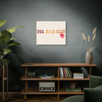 Dog Mom Club Canvas Wall Art — Matte Stretched 1.25"