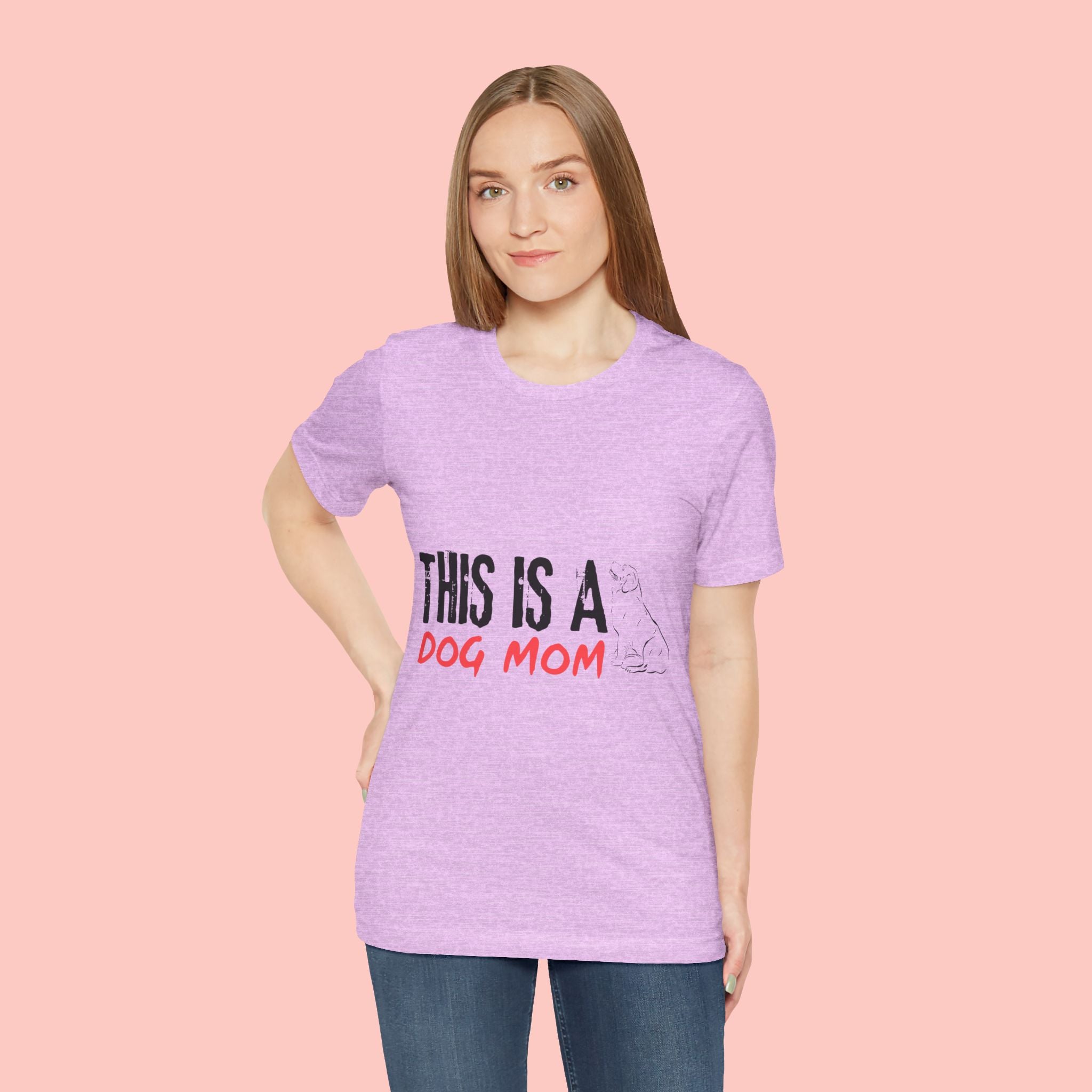 Dog Mom T-Shirt – "This Is A Dog Mom" Graphic Tee