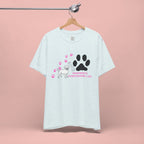 Dog Pawprint T-Shirt — "Pawprints Everywhere I Go" Cute Pet Lover Tee