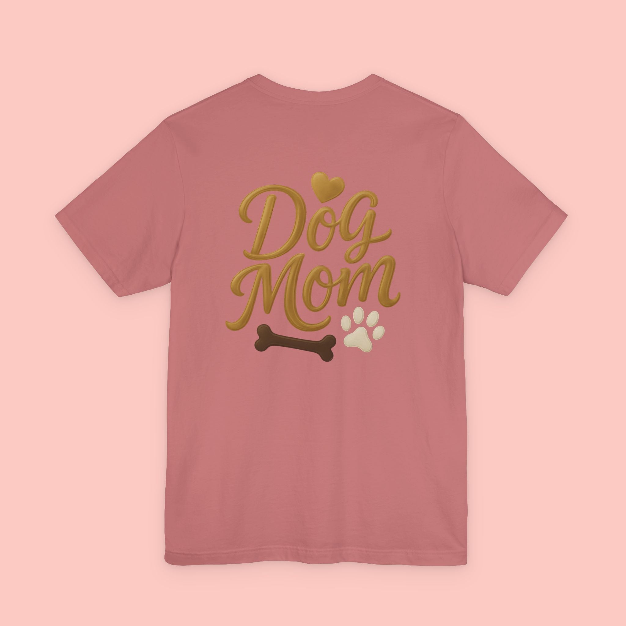 Dog Mom T-Shirt — Cute Paw & Bone Graphic Tee for Pet Lovers