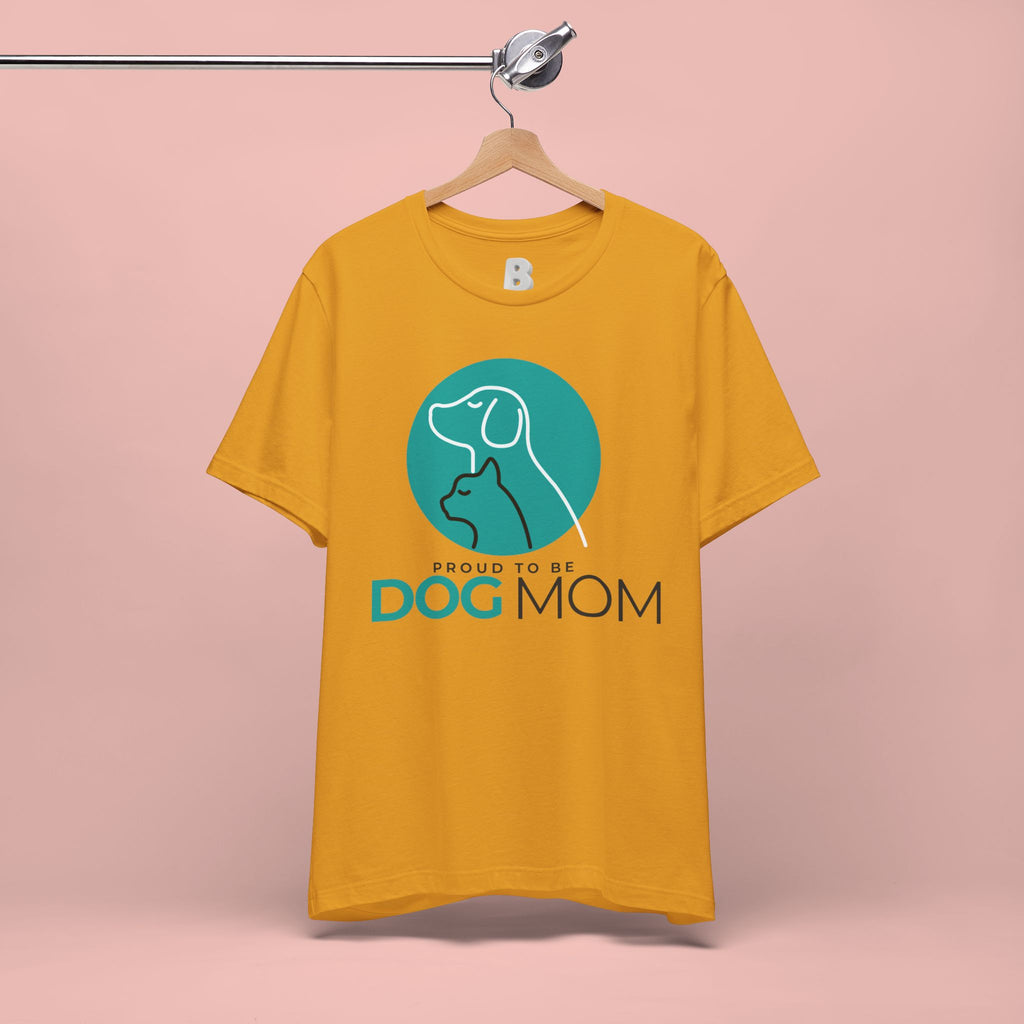 Dog Mom T-Shirt – "Proud to Be Dog Mom" Graphic Tee
