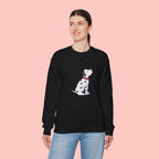 Are You Dog Mom? Cute Dalmatian Crewneck Sweatshirt for Dog Lovers