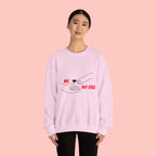 Dog Lover Crewneck Sweatshirt — "Me  My Dog" Minimalist Paw Print Design