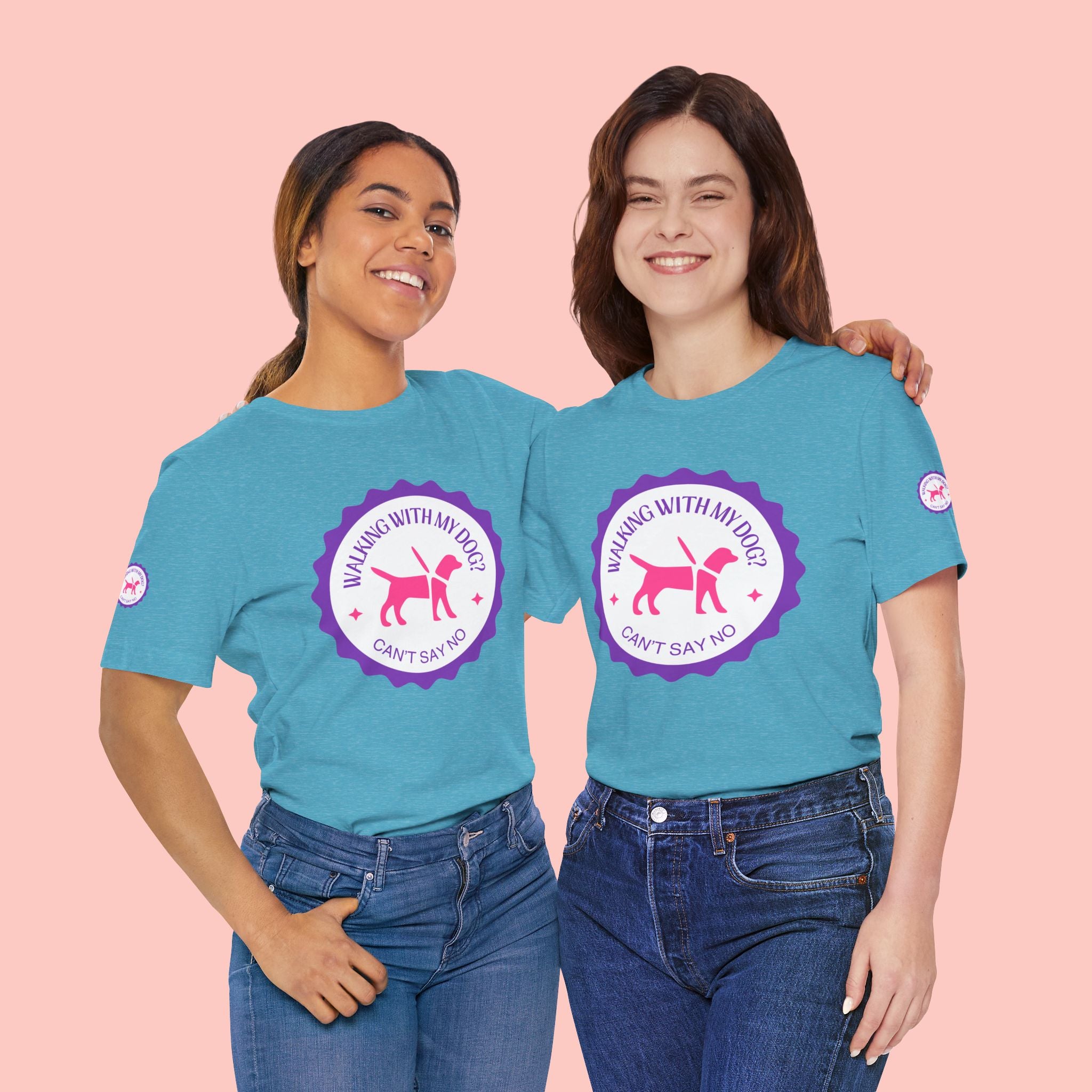 Walking With My Dogs T‑Shirt — "Can't Say No" Dog Lover Tee