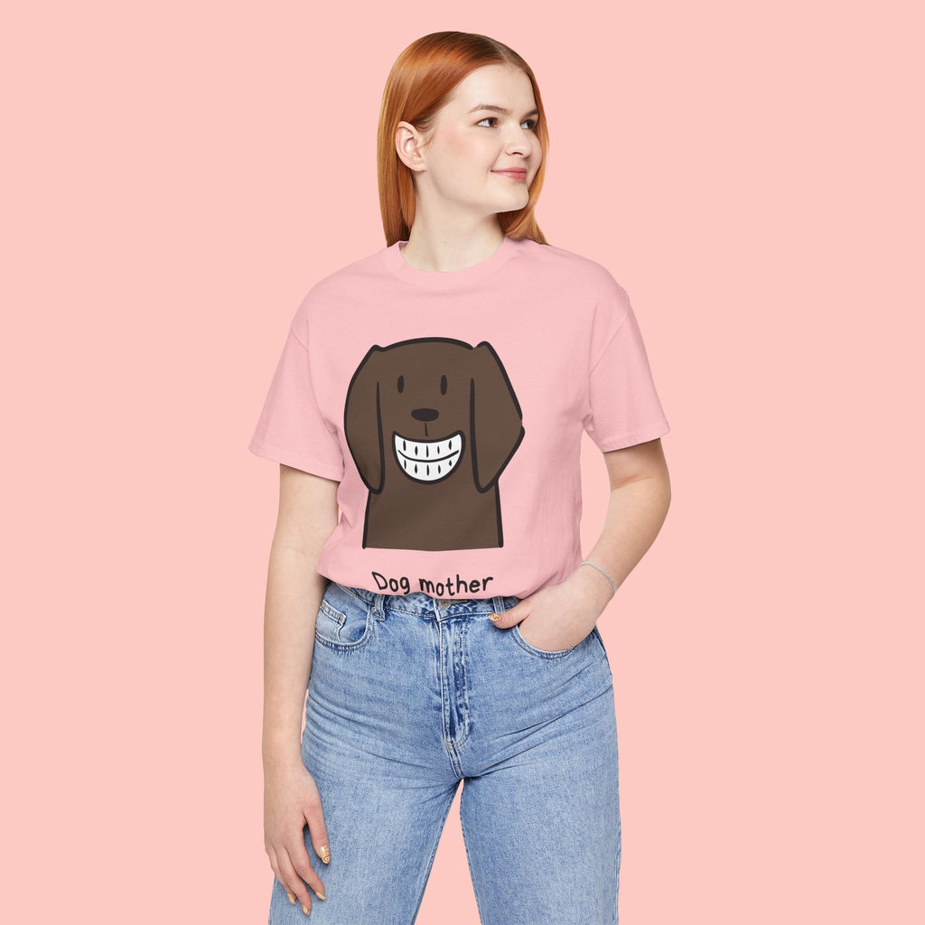 Dog Mother Wine Lover T-Shirt — Cute Cartoon Dog Graphic Tee