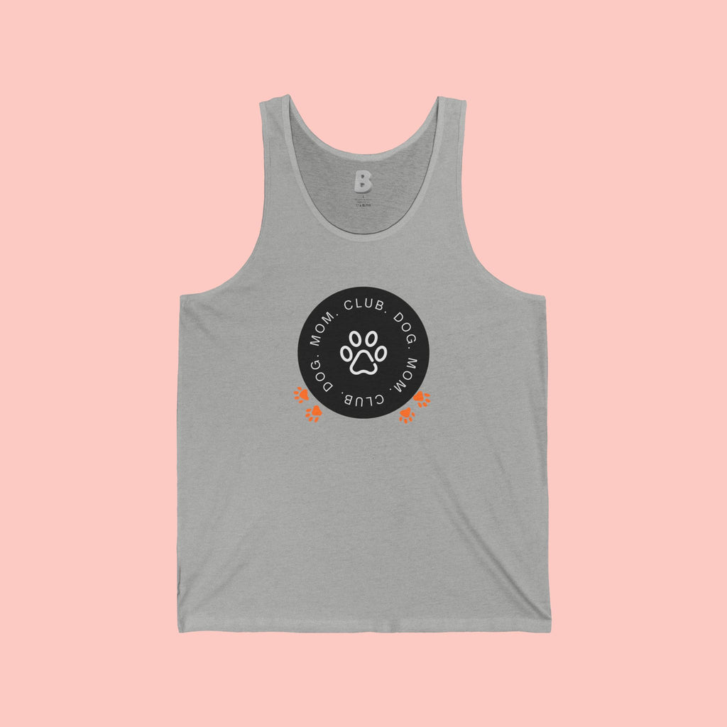 Dog Mom Club Tank Top — Paw Print Graphic Women’s Pet Lover Shirt
