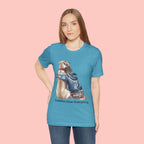 Cuddles Over Everything Tee — Boy Hugging Dog Animal Lover T-Shirt