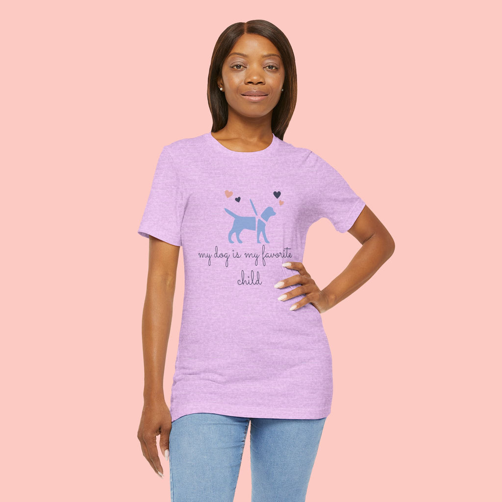 Dog Lover T‑Shirt — "My Dog Is My Favorite Child" Cute Puppy Graphic Tee