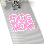 Dog Mom Kiss-Cut Sticker — Pink Bone Lettering Vinyl Decal