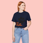 Don’t Mess With A Dog Mom T-Shirt — Paw Print Tee for Dog Lovers