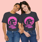 All Smiles Mom's Rules T-Shirt — Cute Pink Dog Graphic Tee for Moms & Pet Lovers
