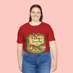 A Dog Is Family T-Shirt - Vintage Pet Lover Tee