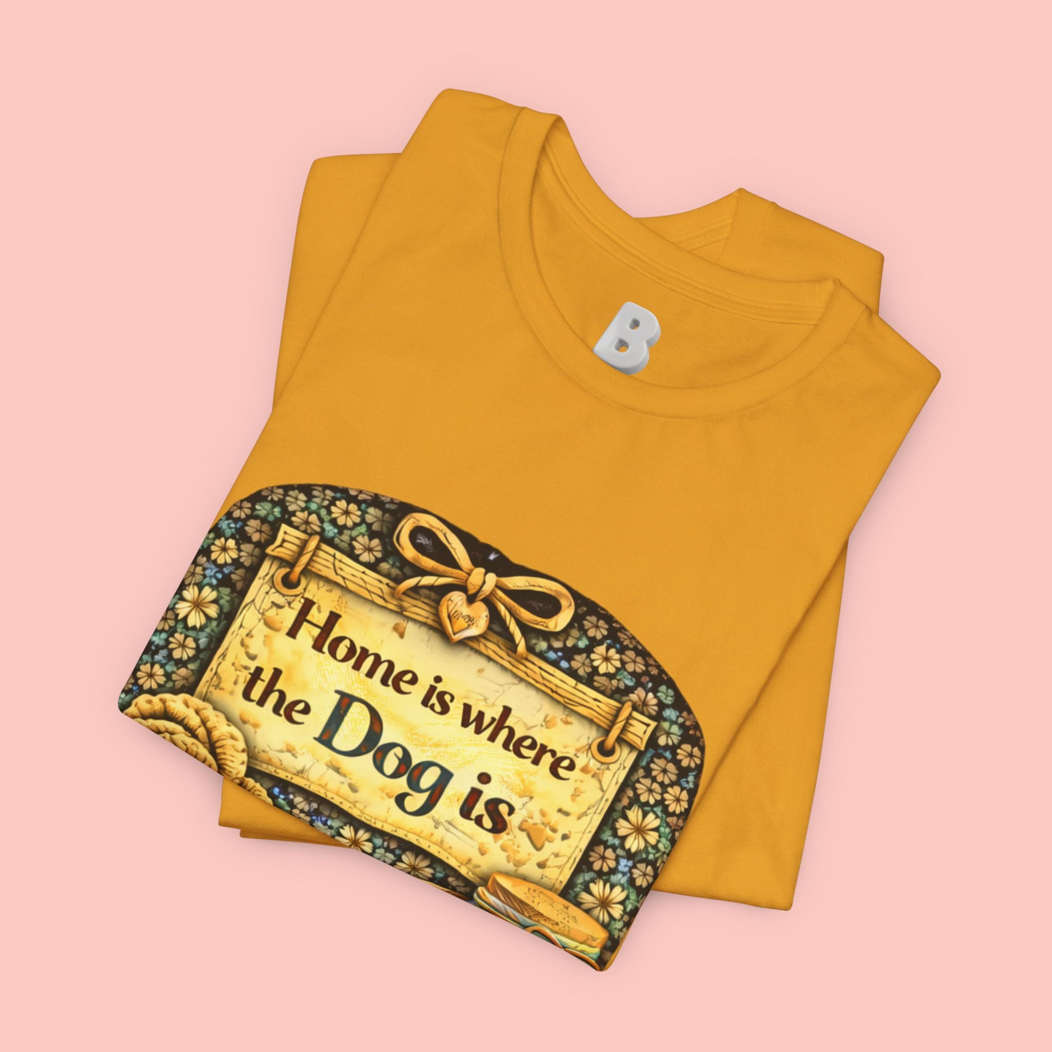 Home Is Where the Dog Is T-Shirt — Cozy Vintage Dog Lover Tee