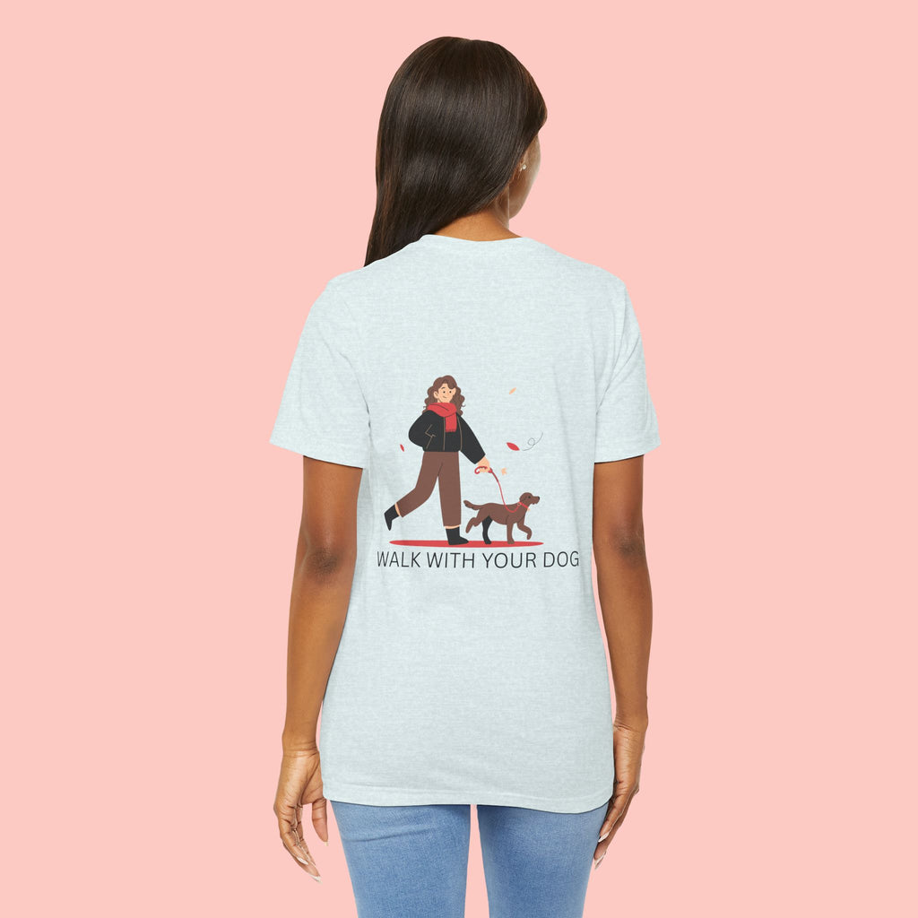 Walk With Your Dog T‑Shirt — Cute Dog Walking Graphic Tee