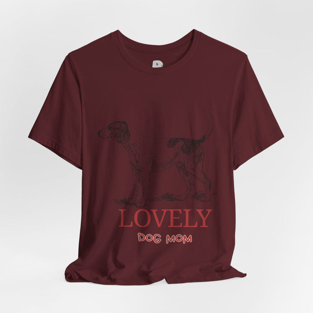 Lovely Dog Mom T-Shirt — Vintage Sketch Dog Graphic Tee