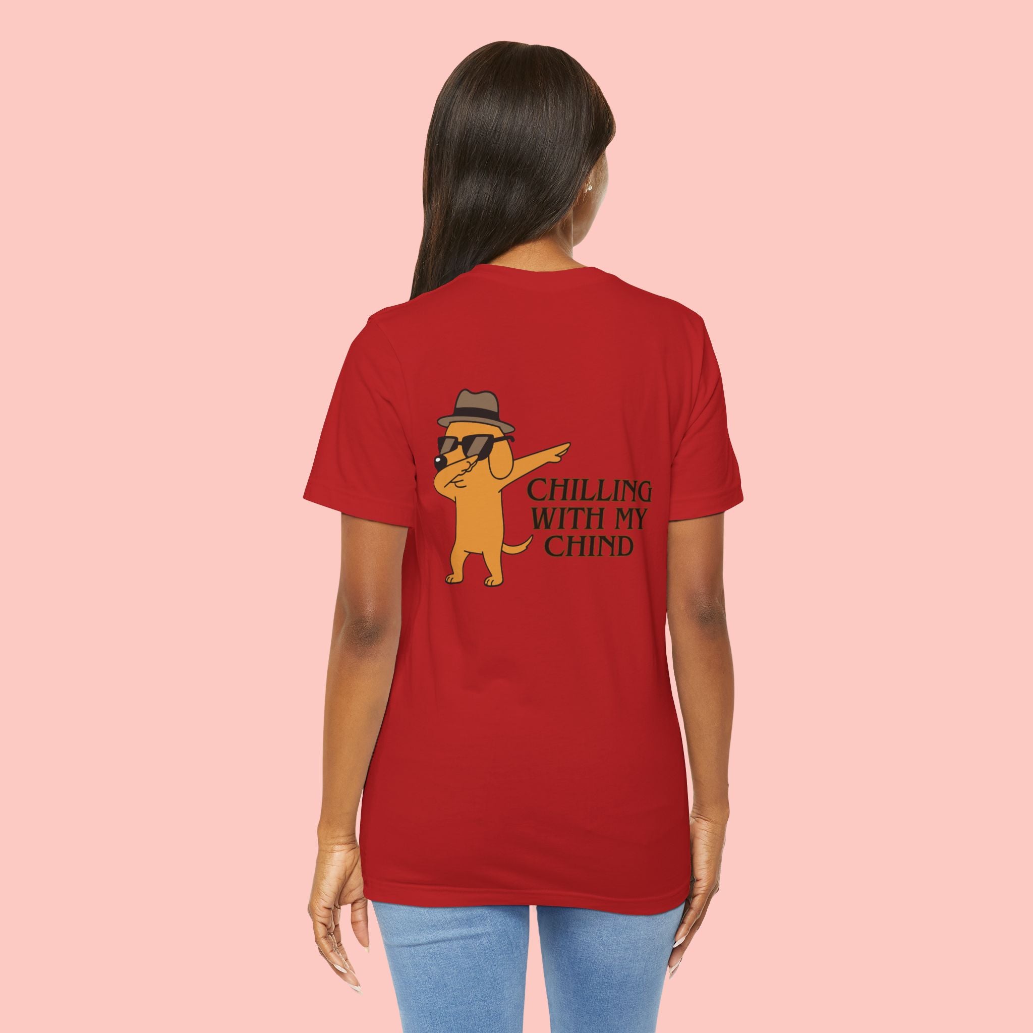 Chilling With My Chind Tee — Funny Dab Cat Graphic T-Shirt