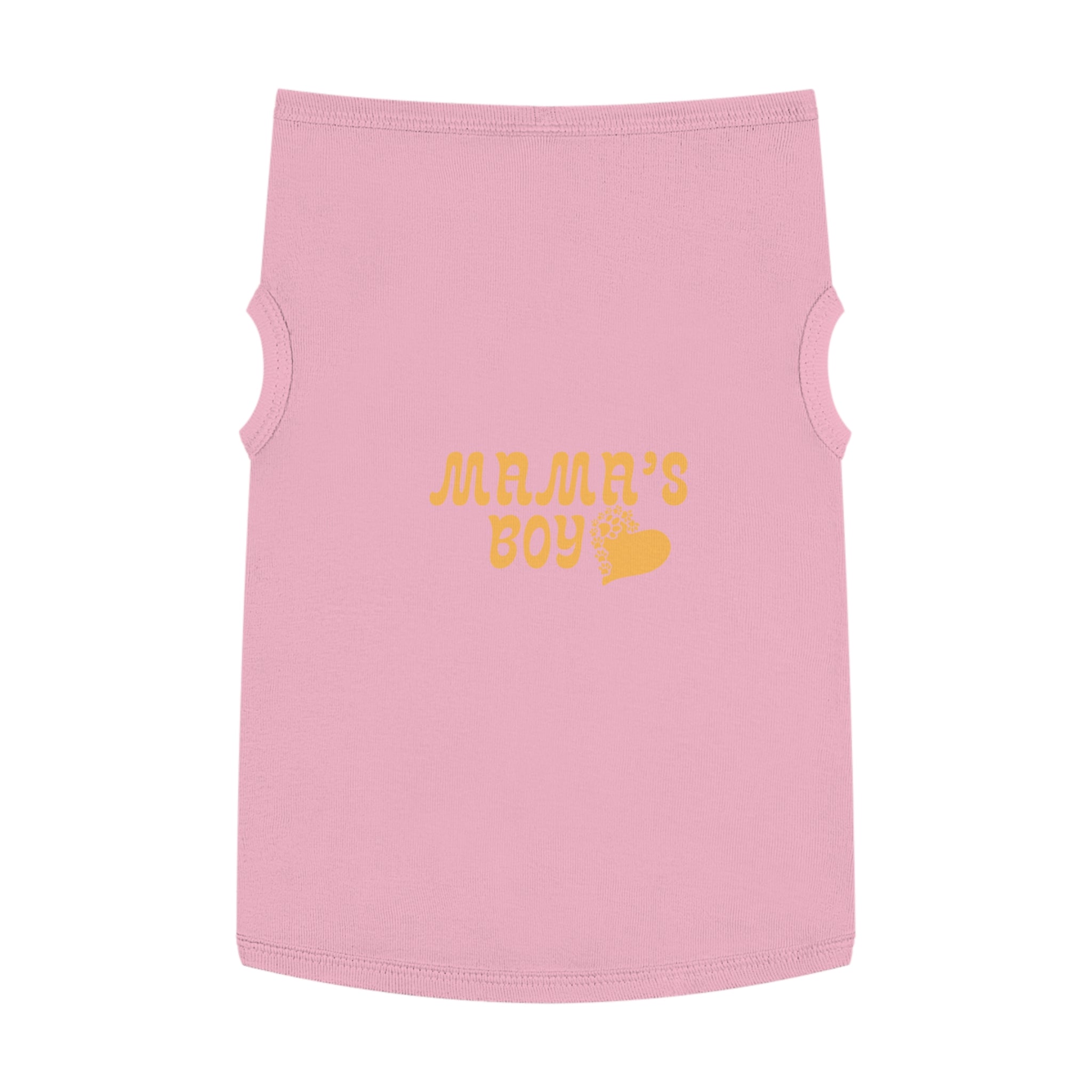 Pet Tank Top - "Mama's Boy" Retro Heart Dog/Cat Tee