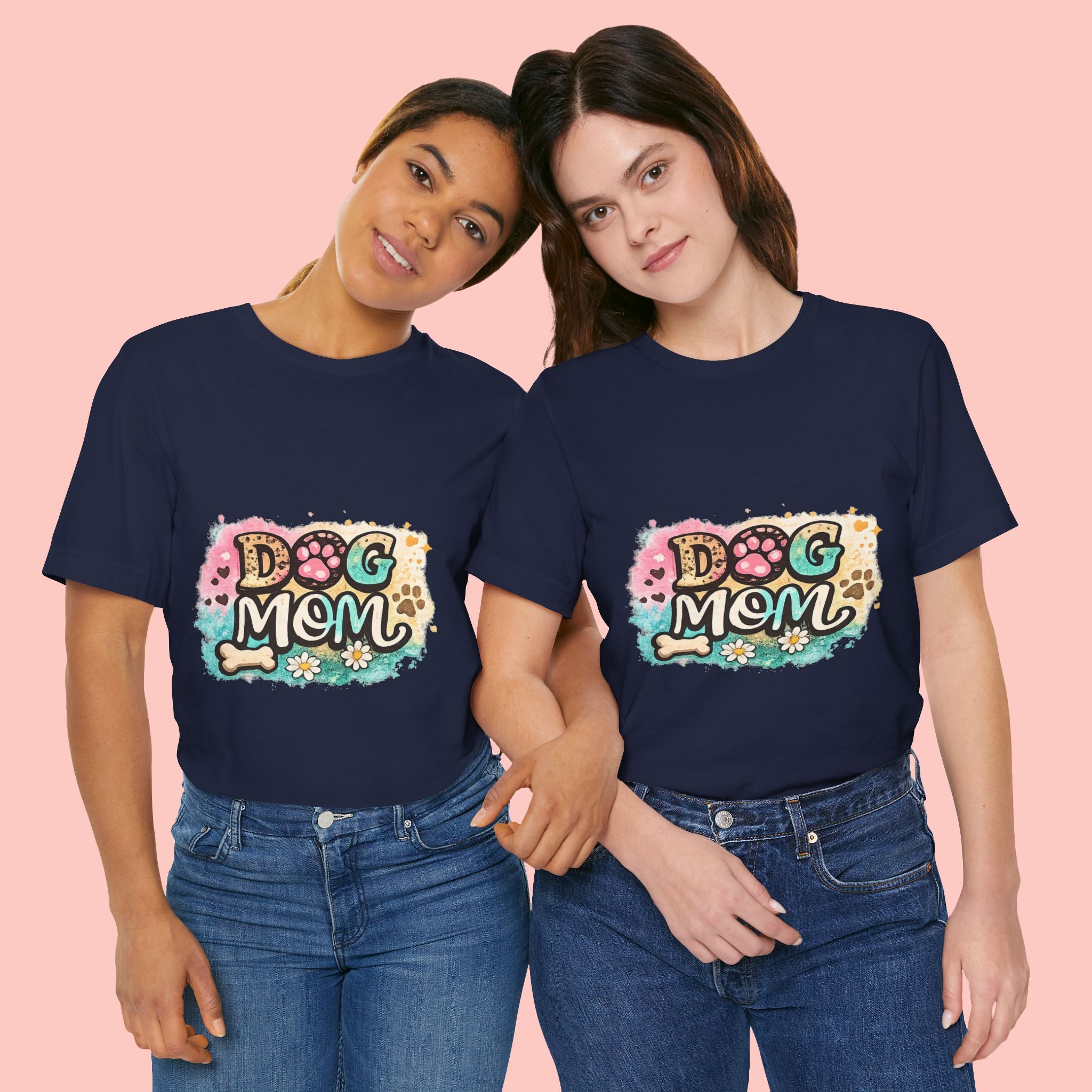 Dog Mom T-Shirt – Cute Paw Print Graphic Tee for Pet Lovers