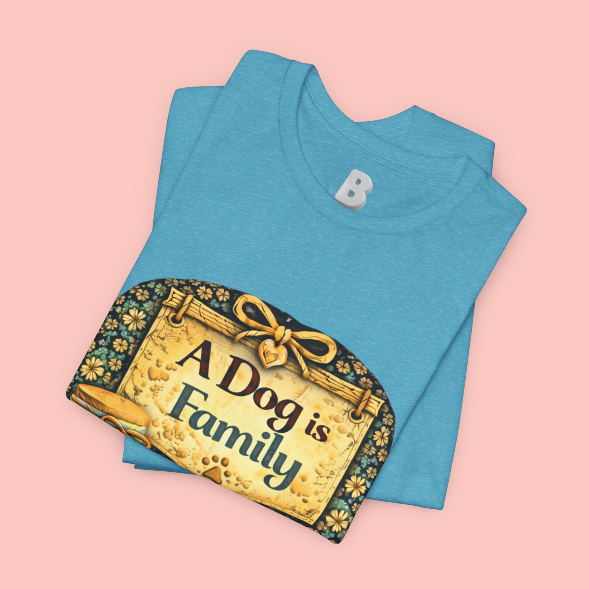 A Dog Is Family T-Shirt - Vintage Pet Lover Tee