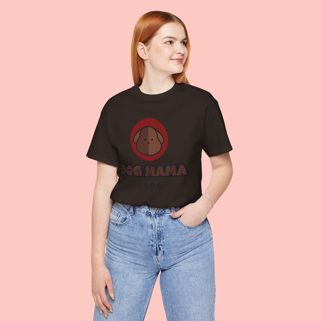 Dog Mama T-Shirt – Cute Brown Pup Graphic Tee