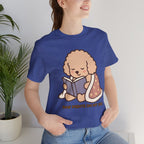 Paw Prints On My Soul T‑Shirt — Cute Reading Puppy Graphic Tee