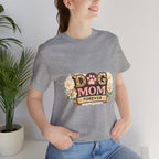 Dog Mom Forever T‑Shirt — Floral Paw Print Tee for Pet Lovers
