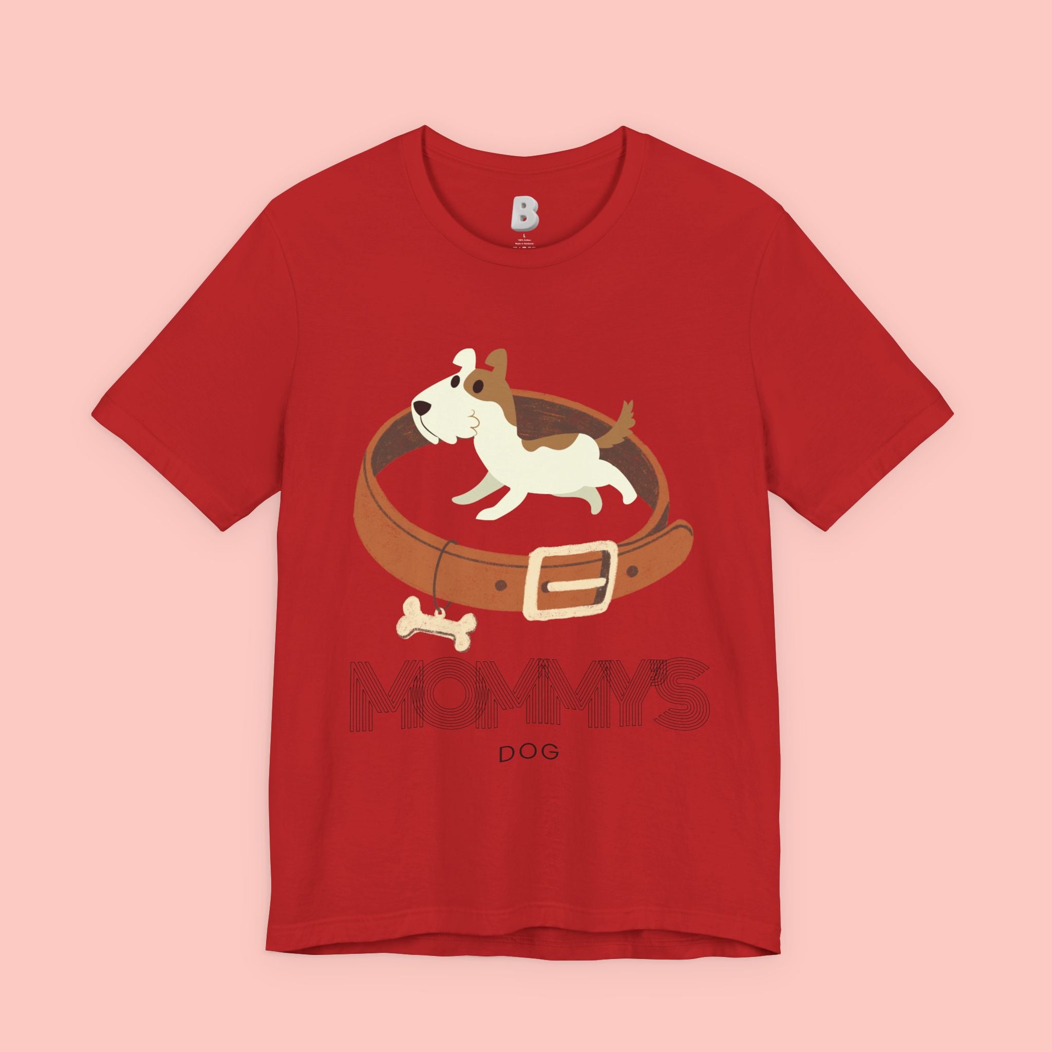 Mommy's Dog T-Shirt – Cute Puppy & Collar Graphic Tee for Dog Moms