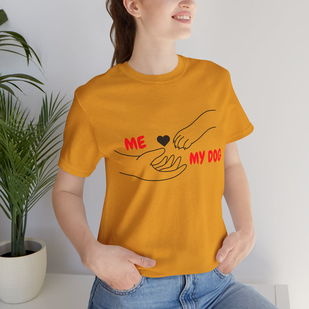 T-Shirt — "Me  My Dog" Minimalist Paw & Hand Illustration