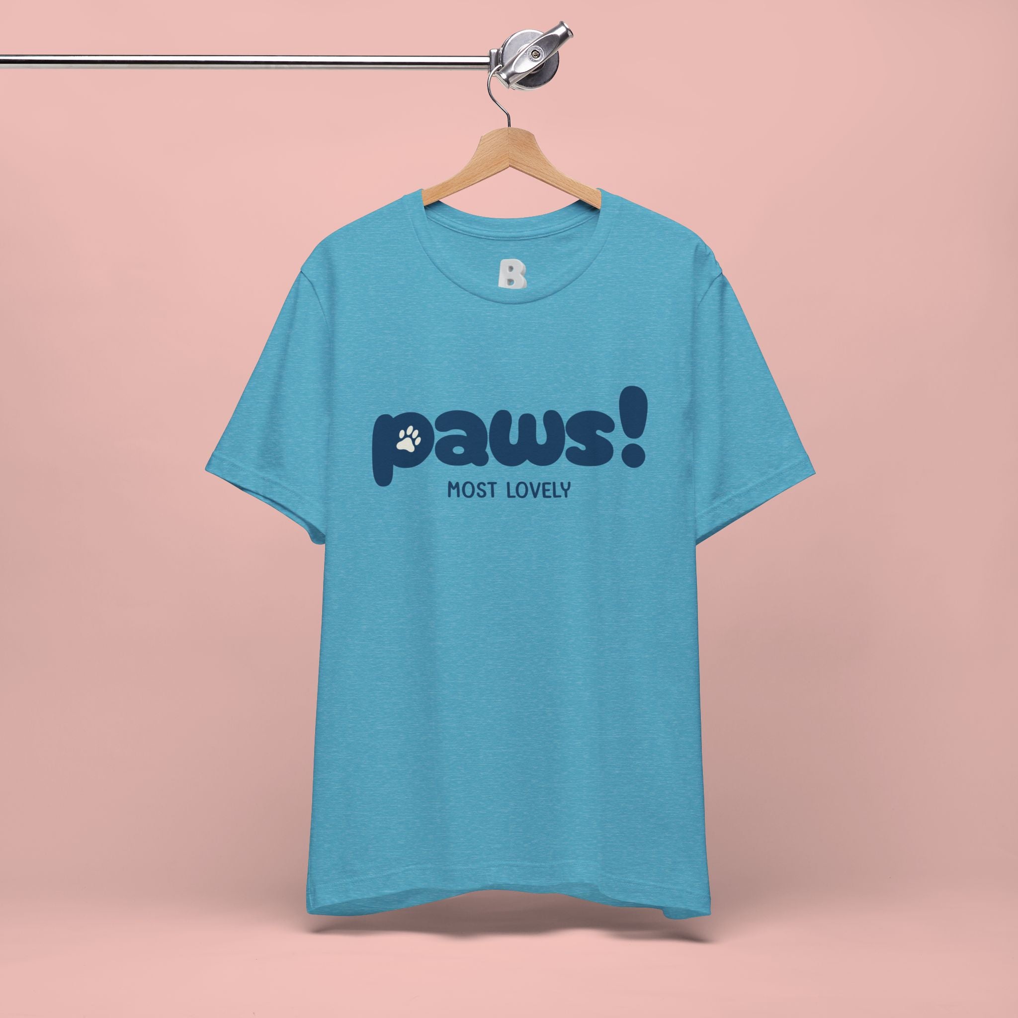 Paws! Cute Paw Print Tee — "Most Lovely" Graphic T-Shirt for Dog & Cat Lovers