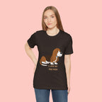 Dog Mom T‑Shirt — Cute Basset Hound I Love My Dog Mom Tee