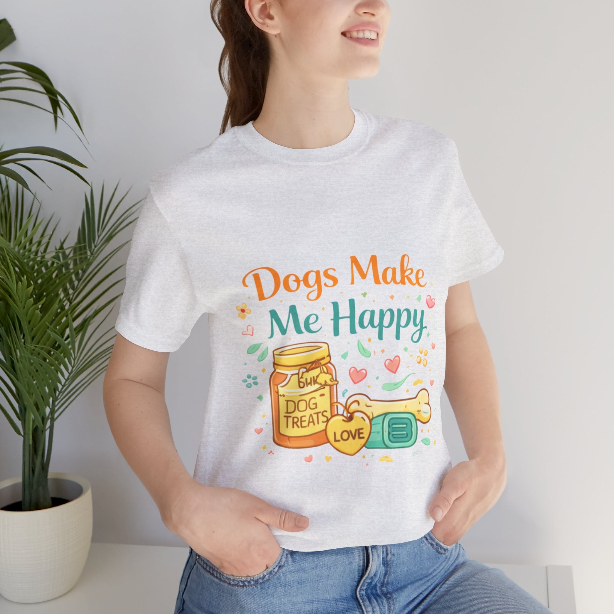 Dogs Make Me Happy T-Shirt