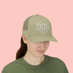 Dog Mom Trucker Cap — Rhinestone Lettering Snapback Hat