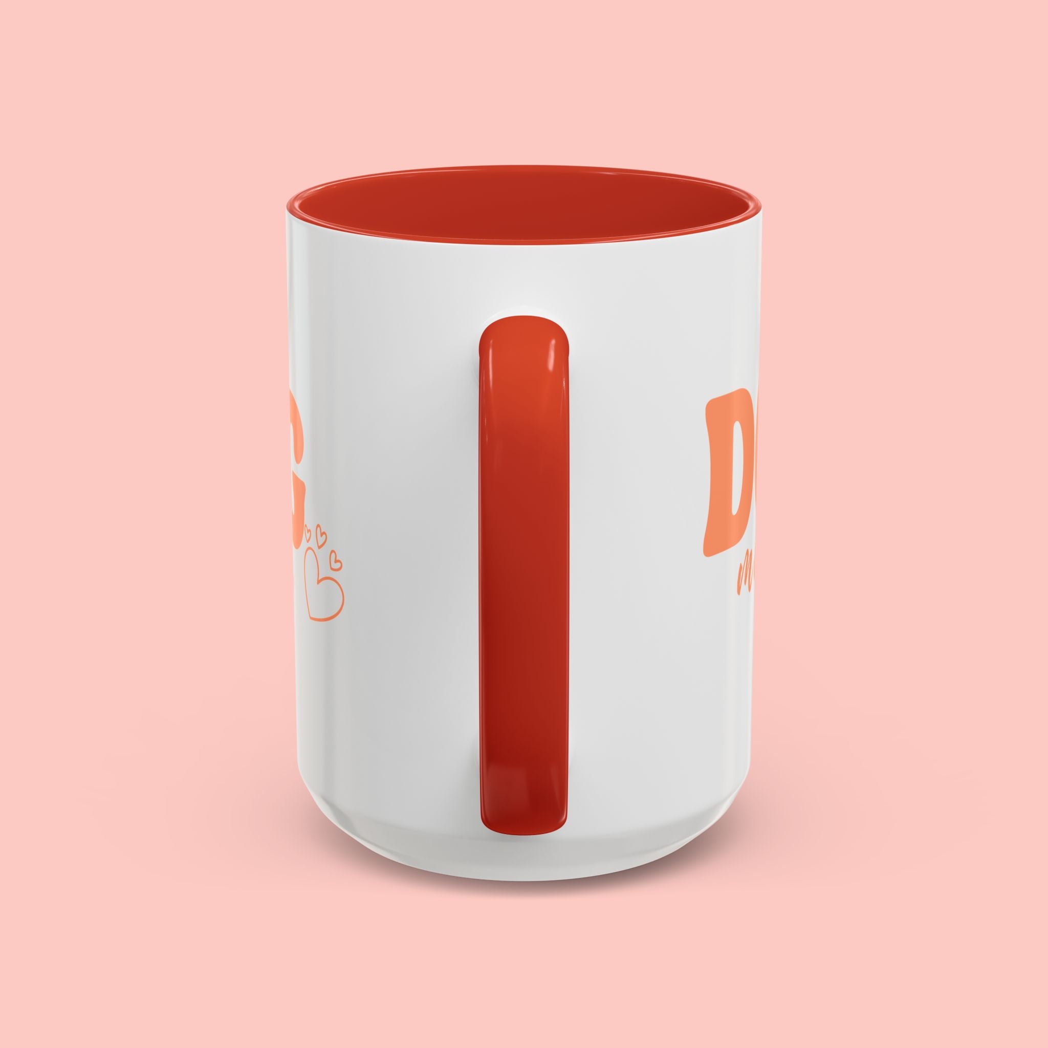 Dog Mama Coffee Mug — Cute Heart Accent Ceramic Mug (11/15 oz)