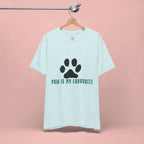 Paw Is My Favourite T‑Shirt — Dog Lover Paw Print Tee