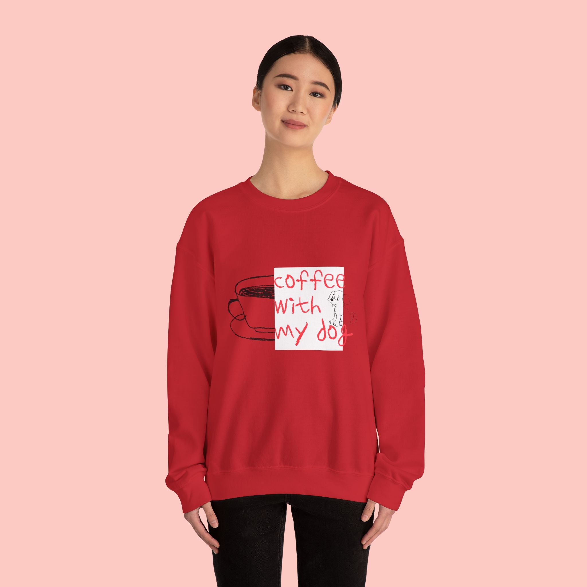 Coffee With My Dog Crewneck Sweatshirt