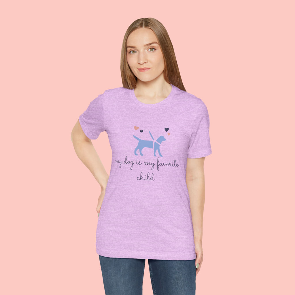 Dog Lover T‑Shirt — "My Dog Is My Favorite Child" Cute Puppy Graphic Tee