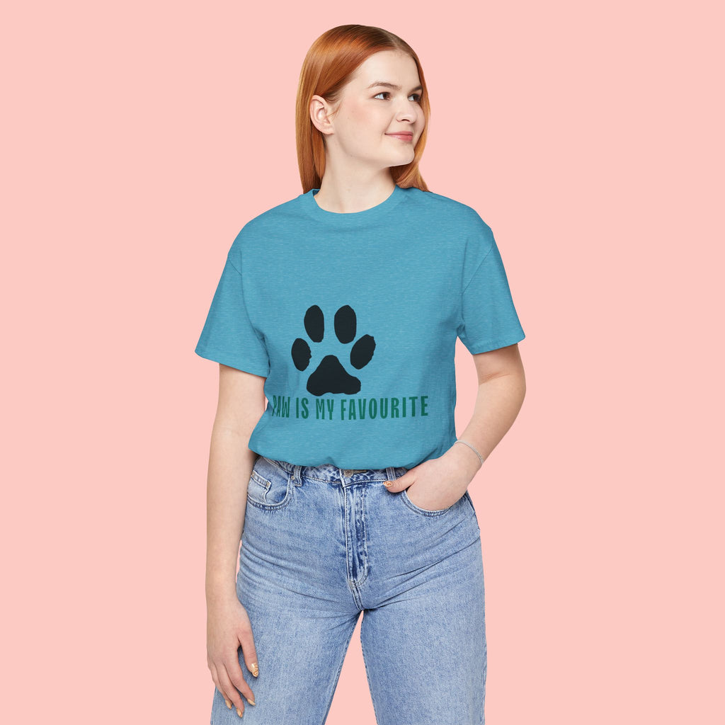 Paw Is My Favourite T‑Shirt — Dog Lover Paw Print Tee